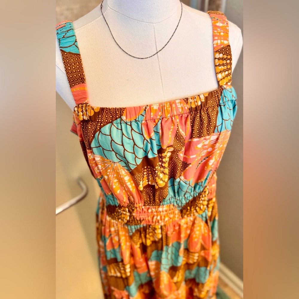 CLEOBELLA Jolene Smocked Ankle Maxi Midi Dress 100% GOTS Organic Cotton NEW - Picture 7 of 15